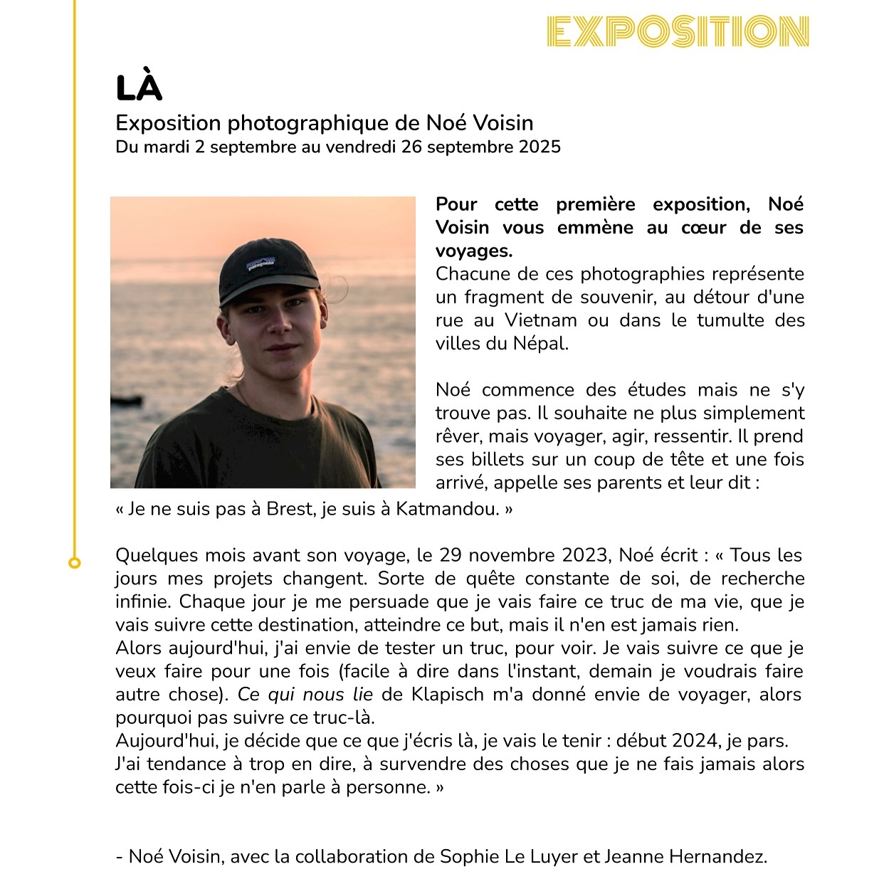 Expo Noé Voisin Rennes Villejean